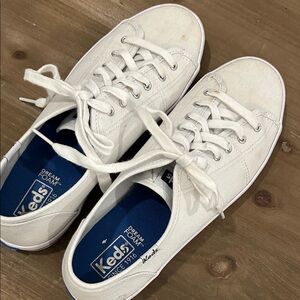 Keds Classic White Lace-Up Sneakers- Dream Foam